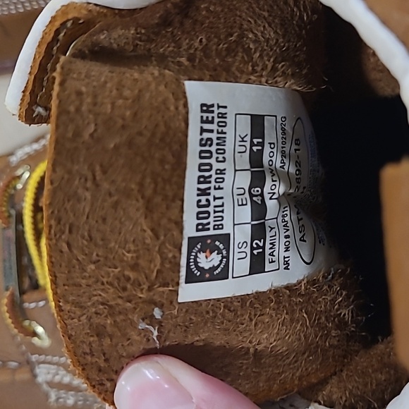 Men's RockRooster work boots, Size 12 - Picture 3 of 7